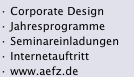 ? Corporate Design ? Jahresprogramme ? Seminareinladungen ? Int